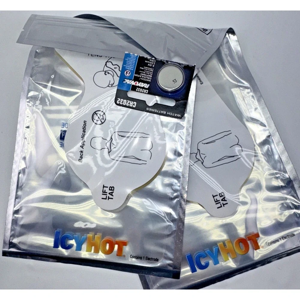 Icy Hot Smart Relief TENS Knee Shoulder Refill Pads 2 Electrodes NOS Discontinue